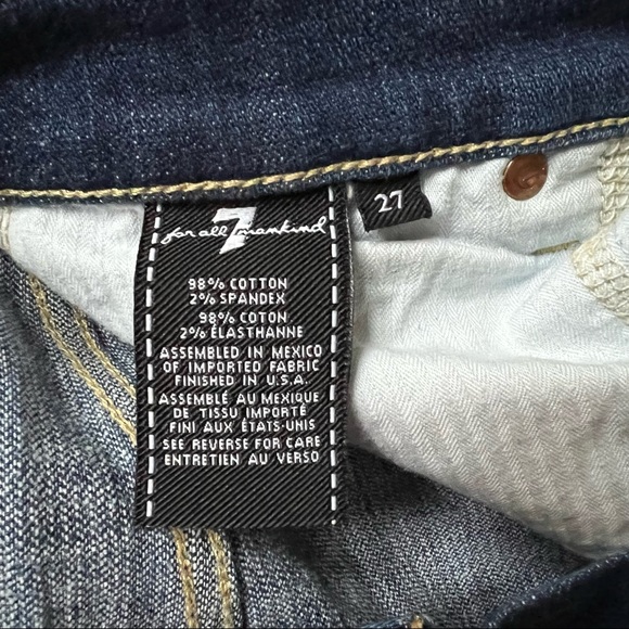 EUC 7 For All Mankind Roll Up Denim shorts - Picture 4 of 16